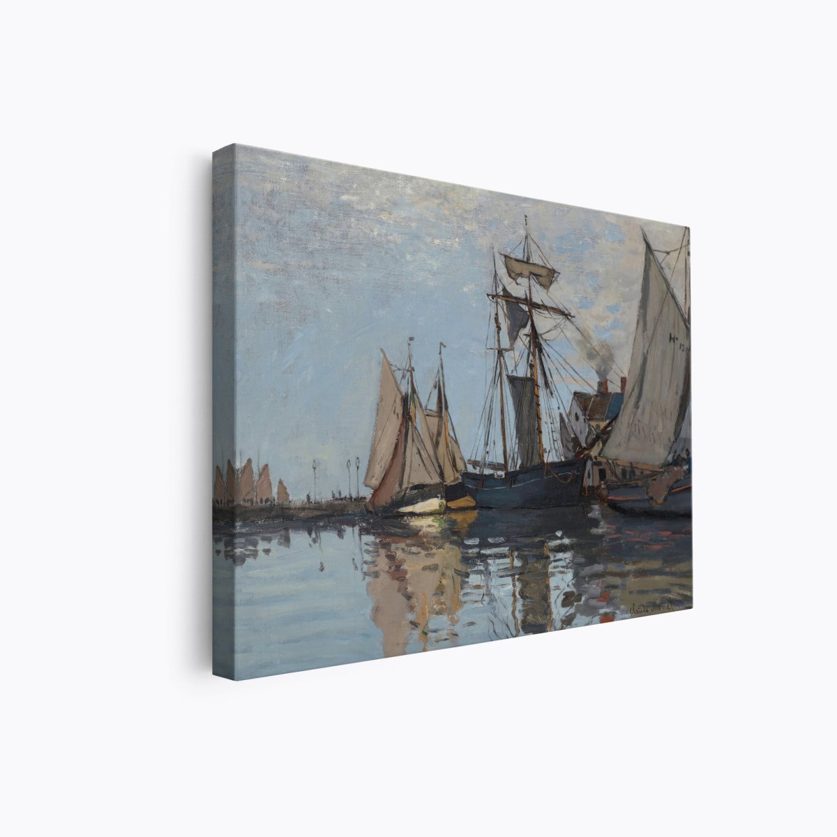 Boats in the Port of Honfleur | Claude Monet | Ave Legato Art Prints