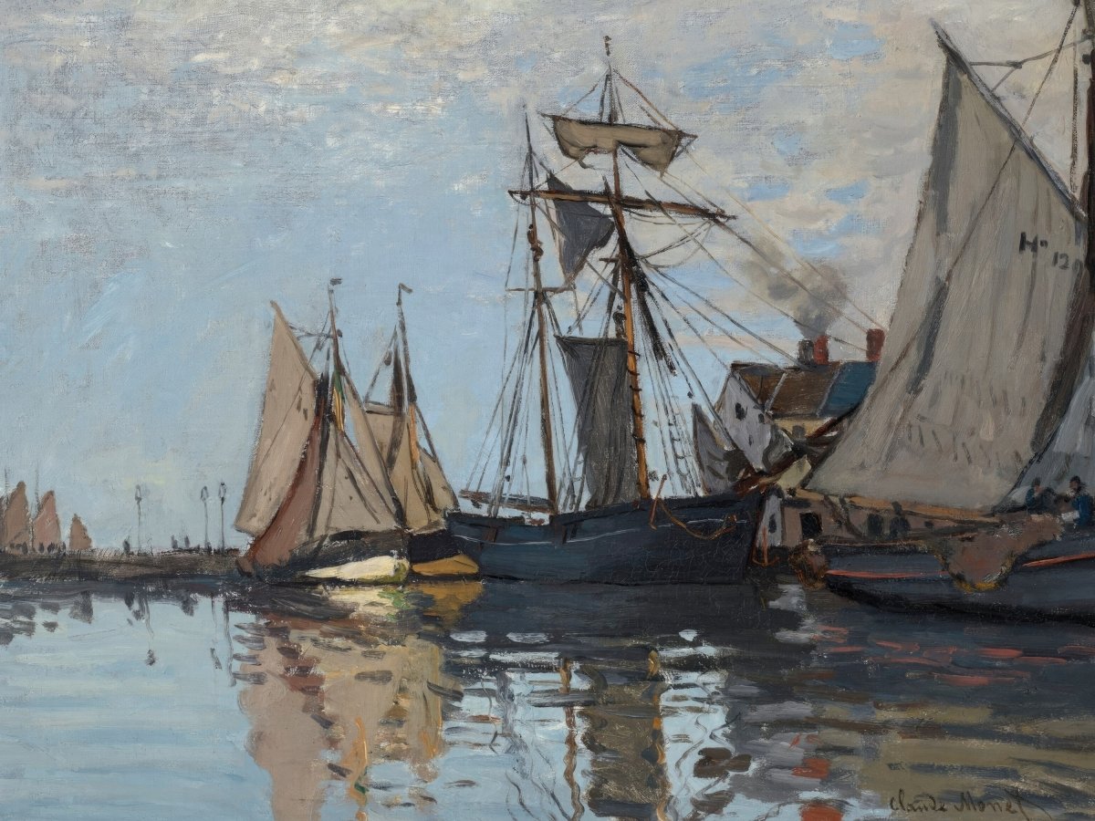 Boats in the Port of Honfleur | Claude Monet | Ave Legato Art Prints