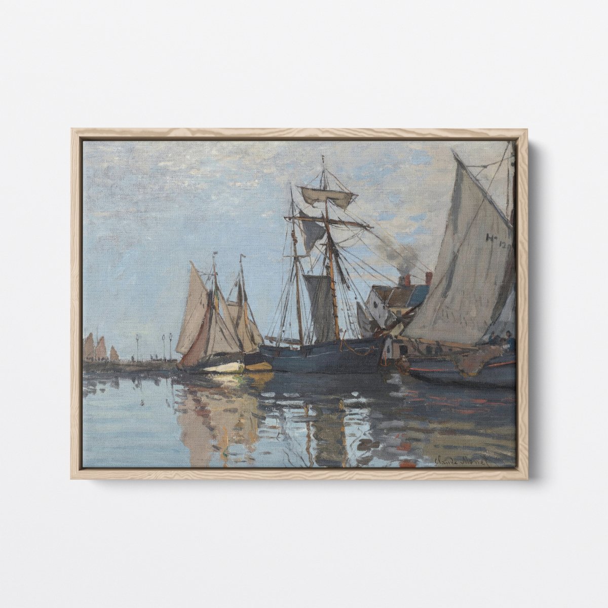 Boats in the Port of Honfleur | Claude Monet | Ave Legato Art Prints