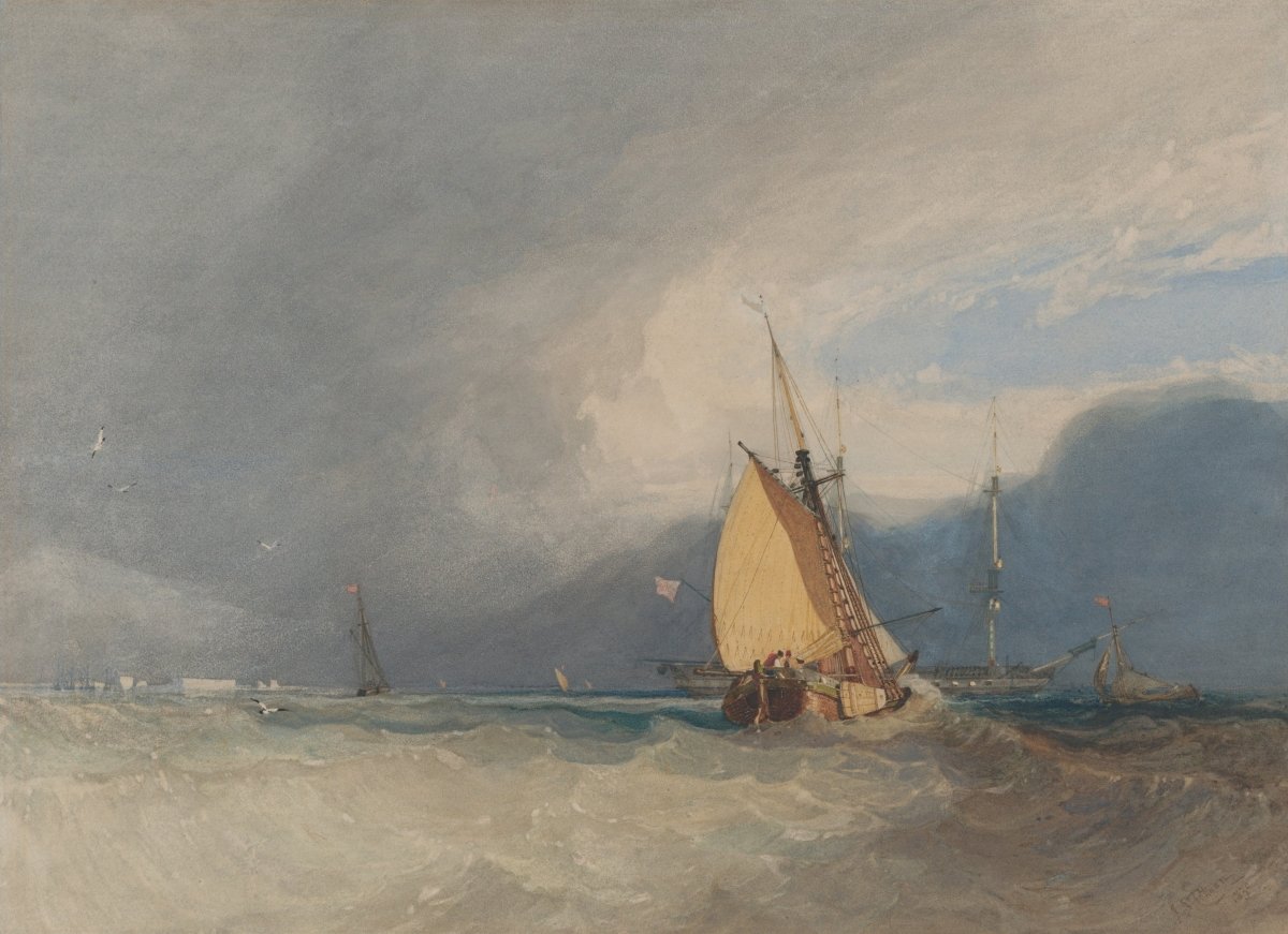 Boats off the Coast | John Cotman | Ave Legato Art Prints