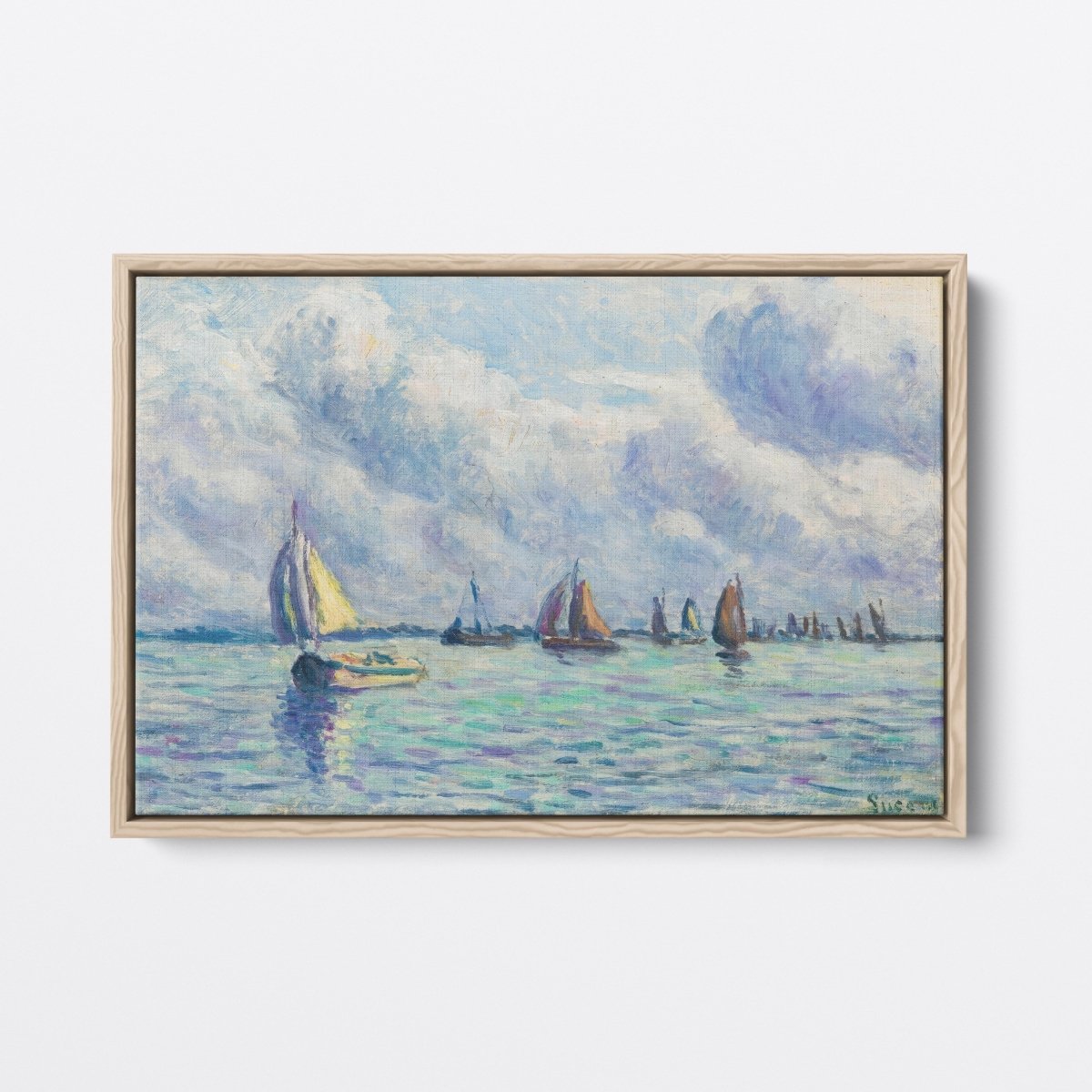 Boats on the Meuse, In Rotterdam | Maximilien Luce | Ave Legato Art Prints