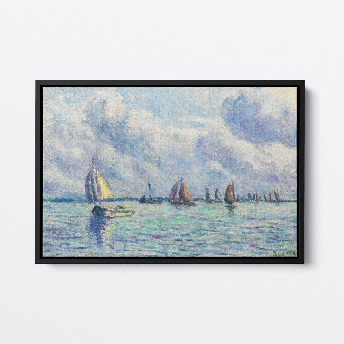 Boats on the Meuse, In Rotterdam | Maximilien Luce | Ave Legato Art Prints