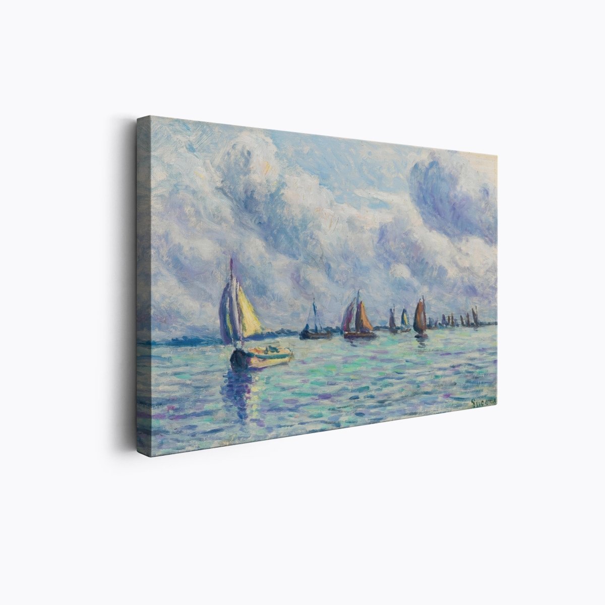 Boats on the Meuse, In Rotterdam | Maximilien Luce | Ave Legato Art Prints