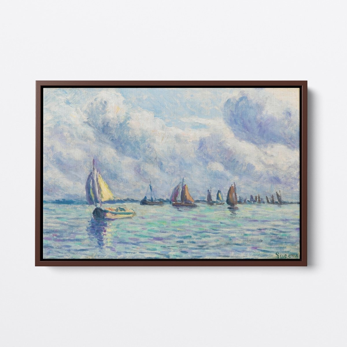 Boats on the Meuse, In Rotterdam | Maximilien Luce | Ave Legato Art Prints