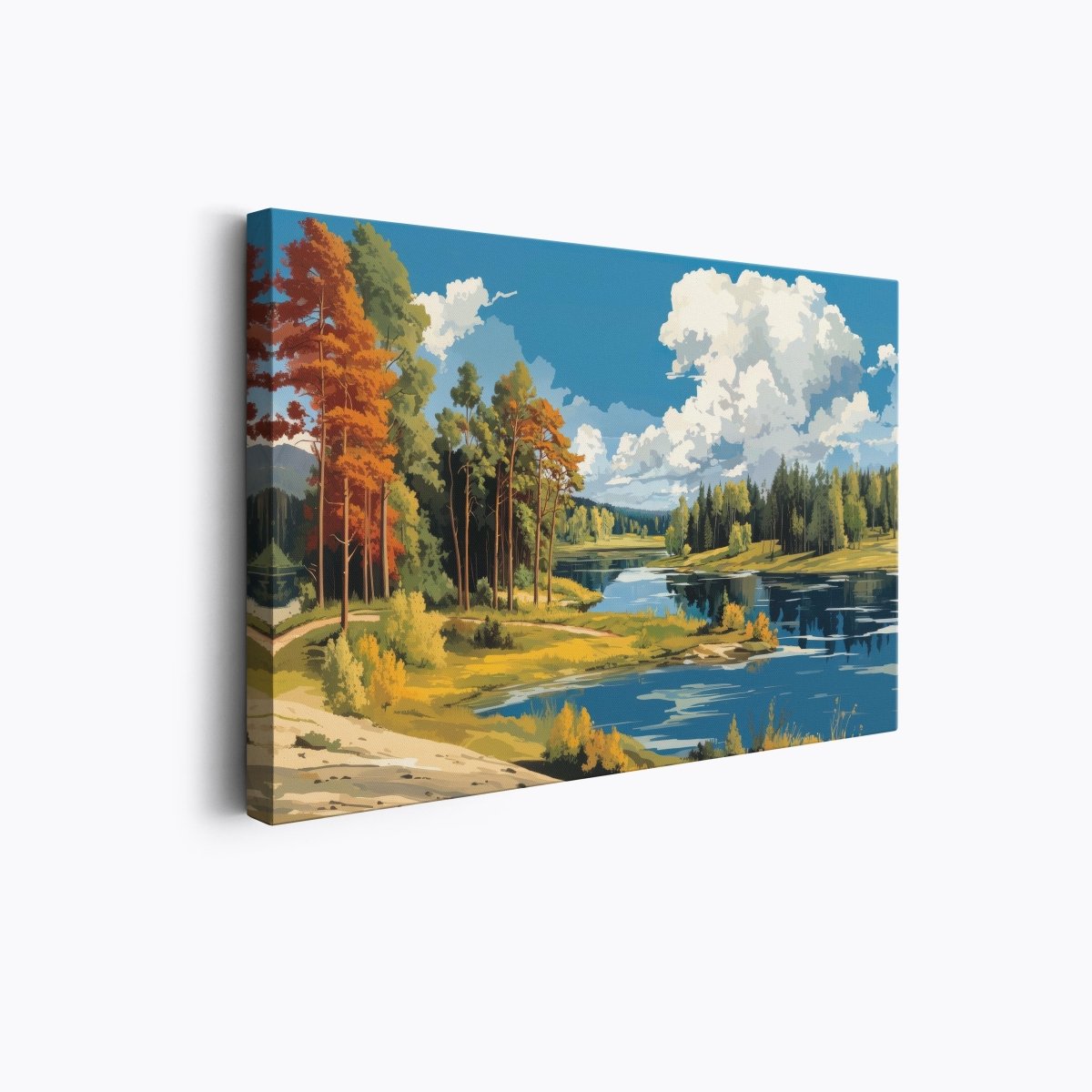 Bold River Landscape | Ave Legato | Ave Legato Art Prints