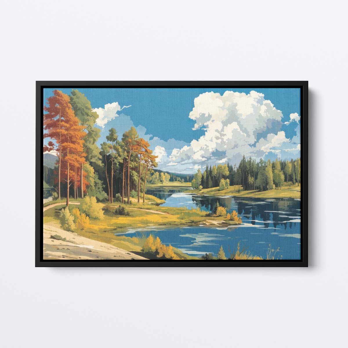 Bold River Landscape | Ave Legato | Ave Legato Art Prints