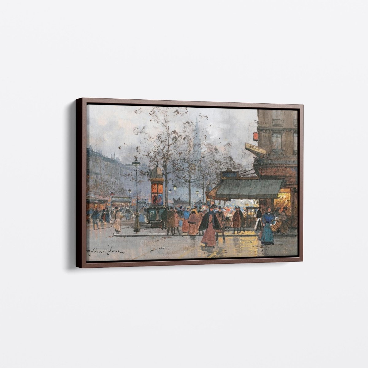 Boulevard Animé À Paris | Eugene Galien - Laloue | Ave Legato Art Prints