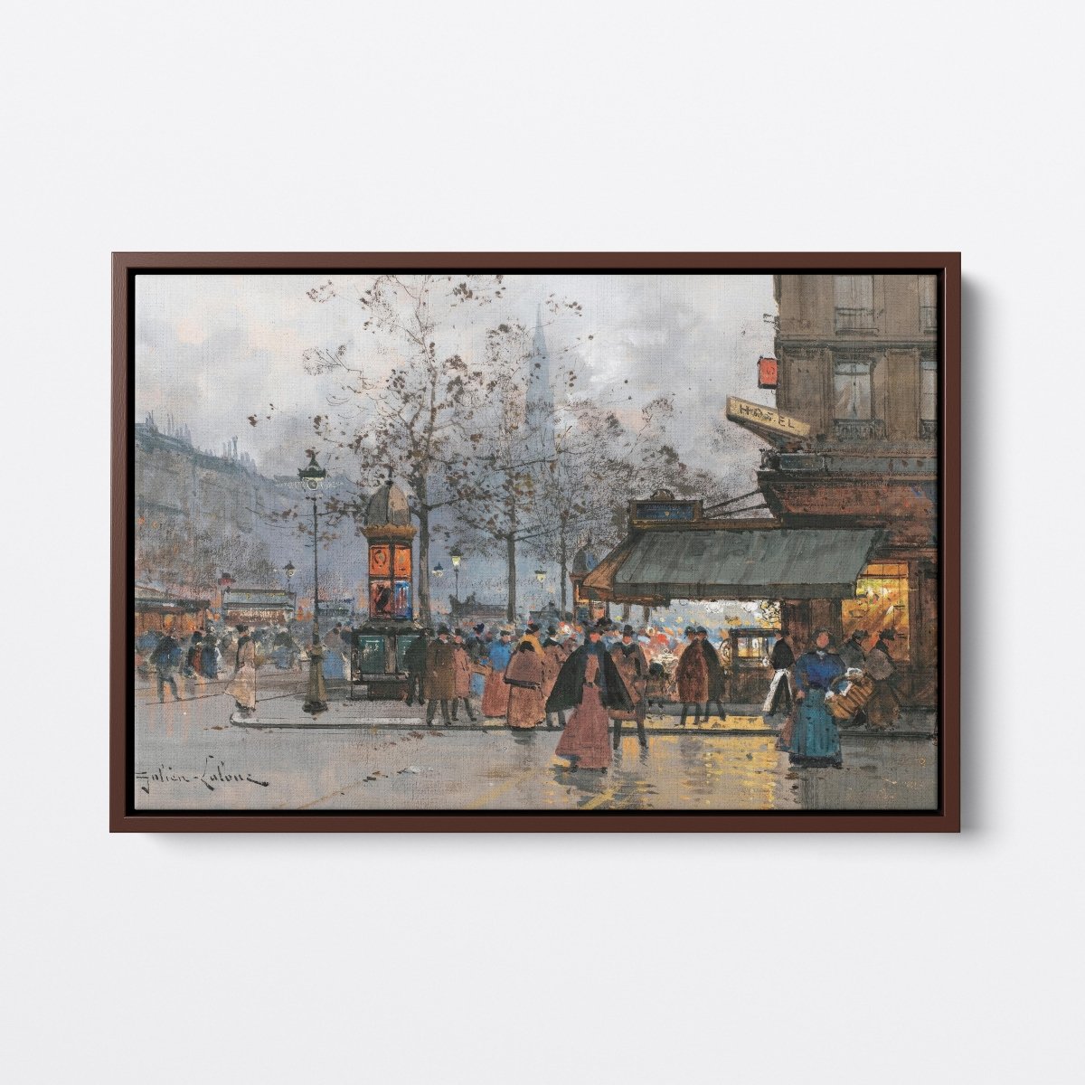 Boulevard Animé À Paris | Eugene Galien - Laloue | Ave Legato Art Prints