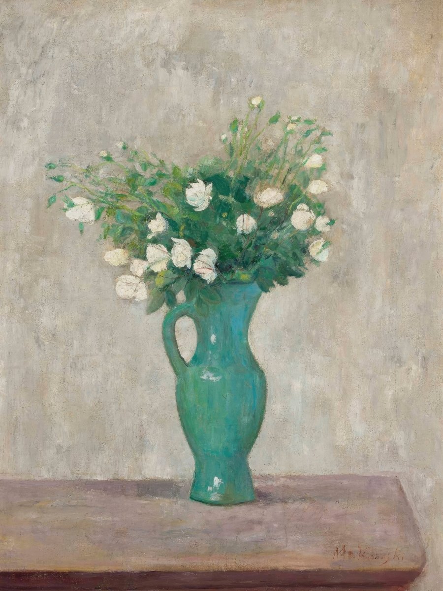 Bouquet in a Green Flower Vase | Tadeusz Makowski | Ave Legato Art Prints