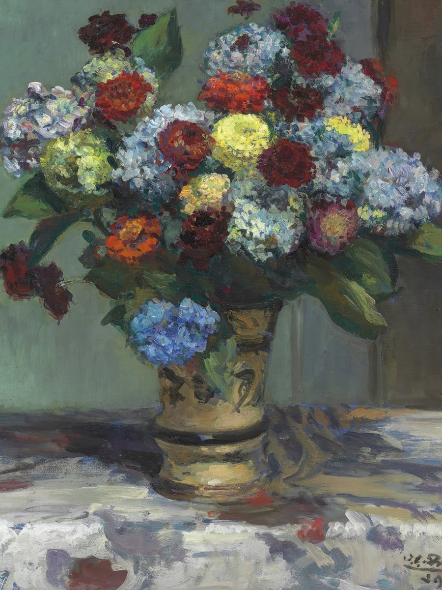 Bouquet of Flowers with Hydrangeas | Jacques - Émile Blanche | Ave Legato Art Prints