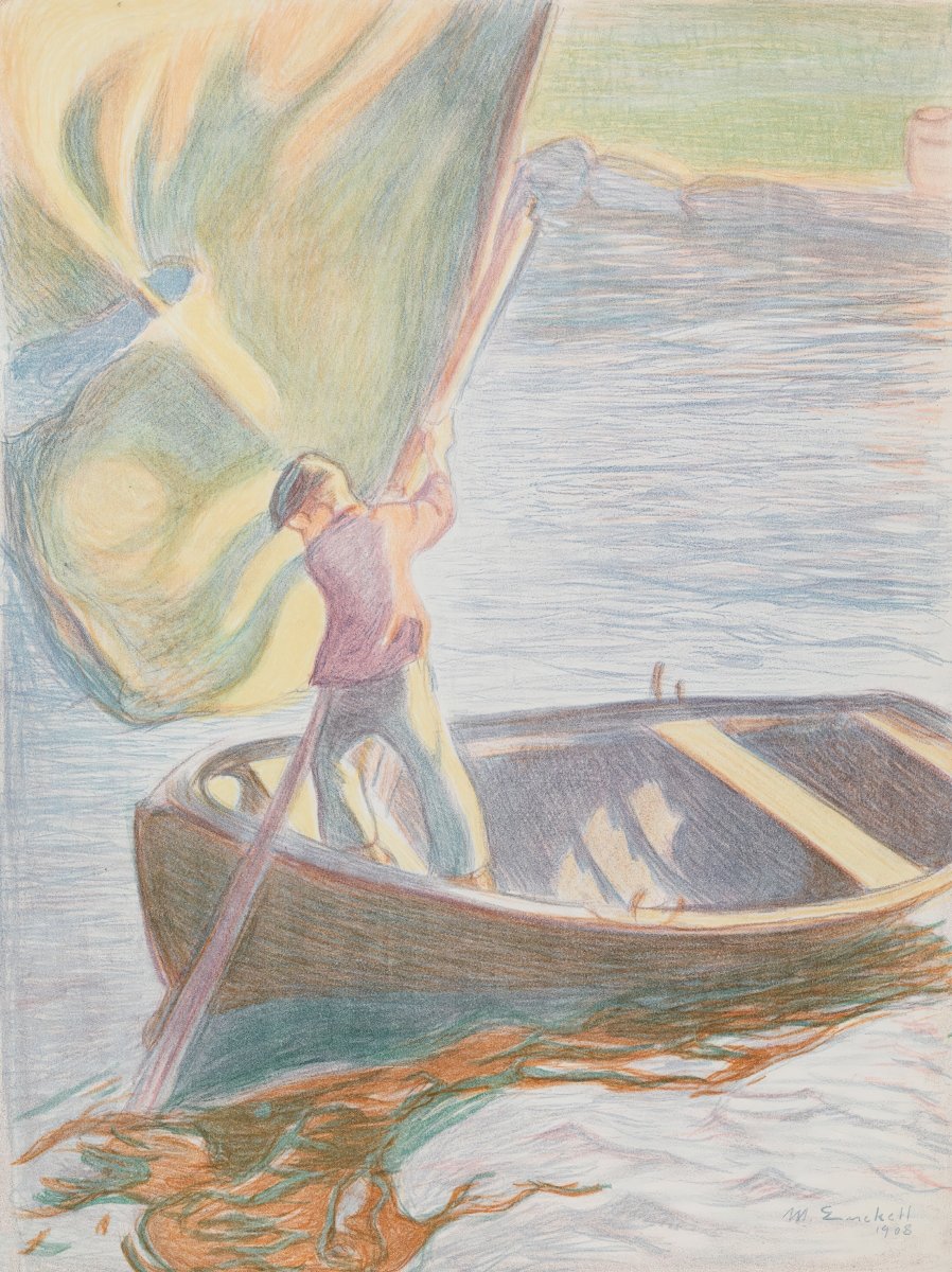 Boy and Sail | Magnus Enckell | Ave Legato Art Prints