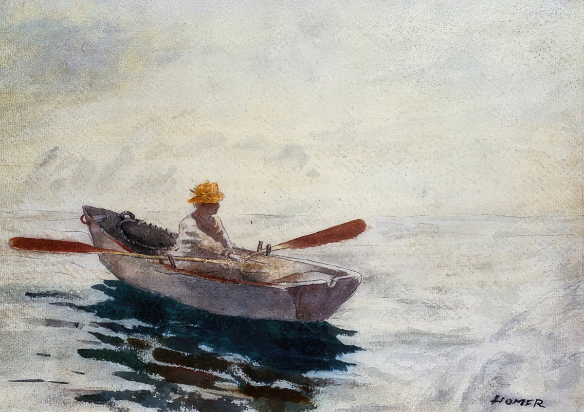 Boy In A Boat | Winslow Homer | Ave Legato Art Prints