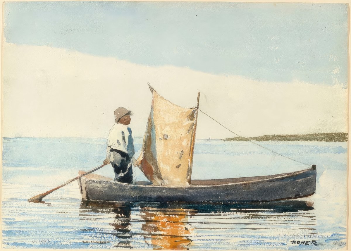 Boy In A Dory | Winslow Homer | Ave Legato Art Prints