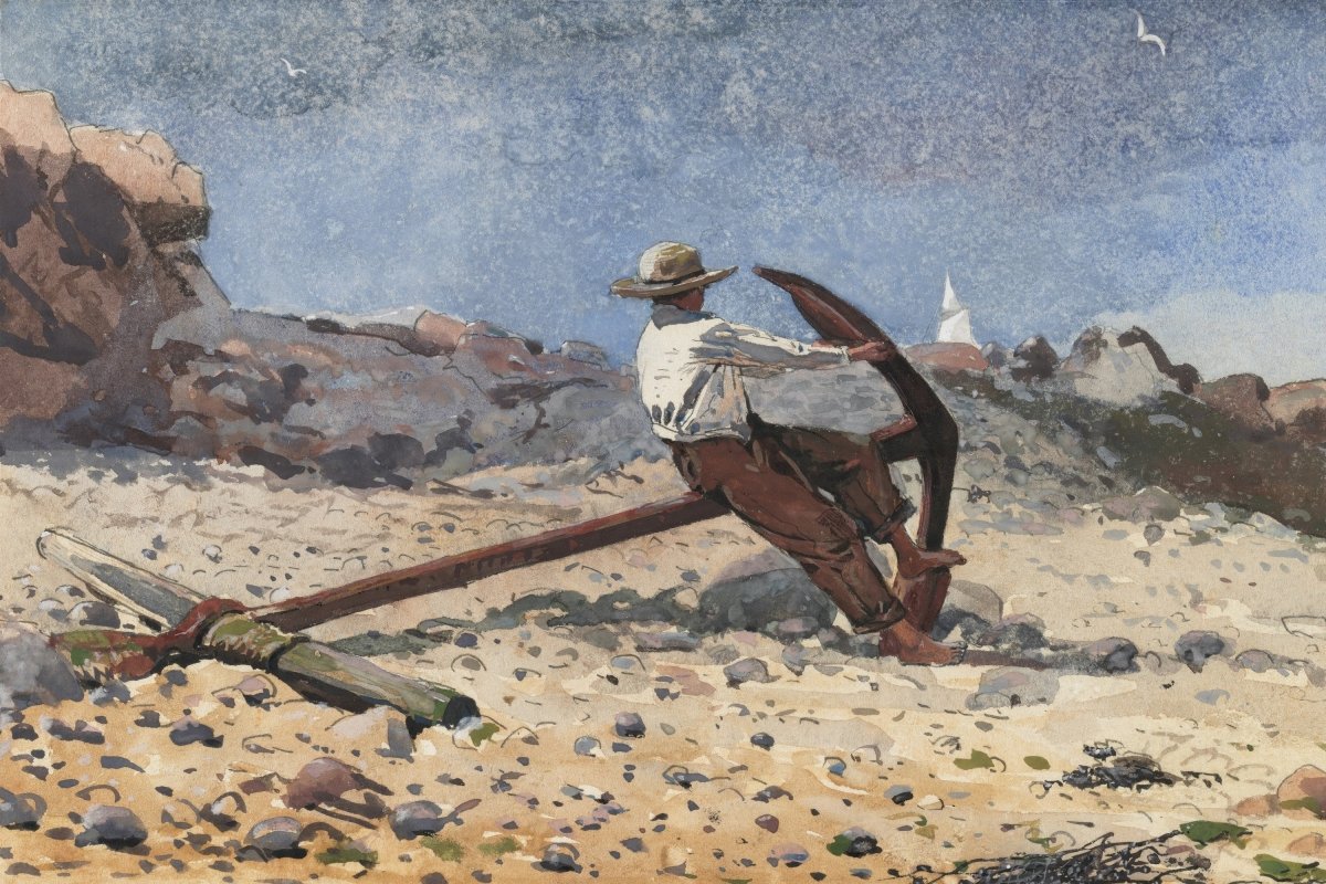 Boy with Anchor | Winslow Homer | Ave Legato Art Prints