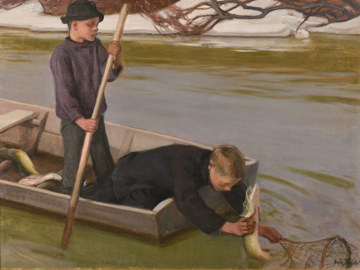 Boys Fishing (Järnefelt) | Eero Järnefelt | Ave Legato Art Prints