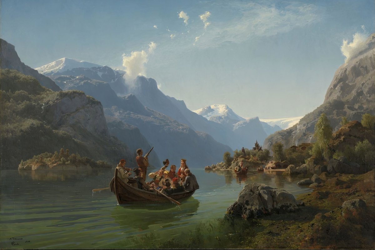 Bridal Procession on the Hardangerfjord | Adolph Tidemand | Ave Legato Art Prints