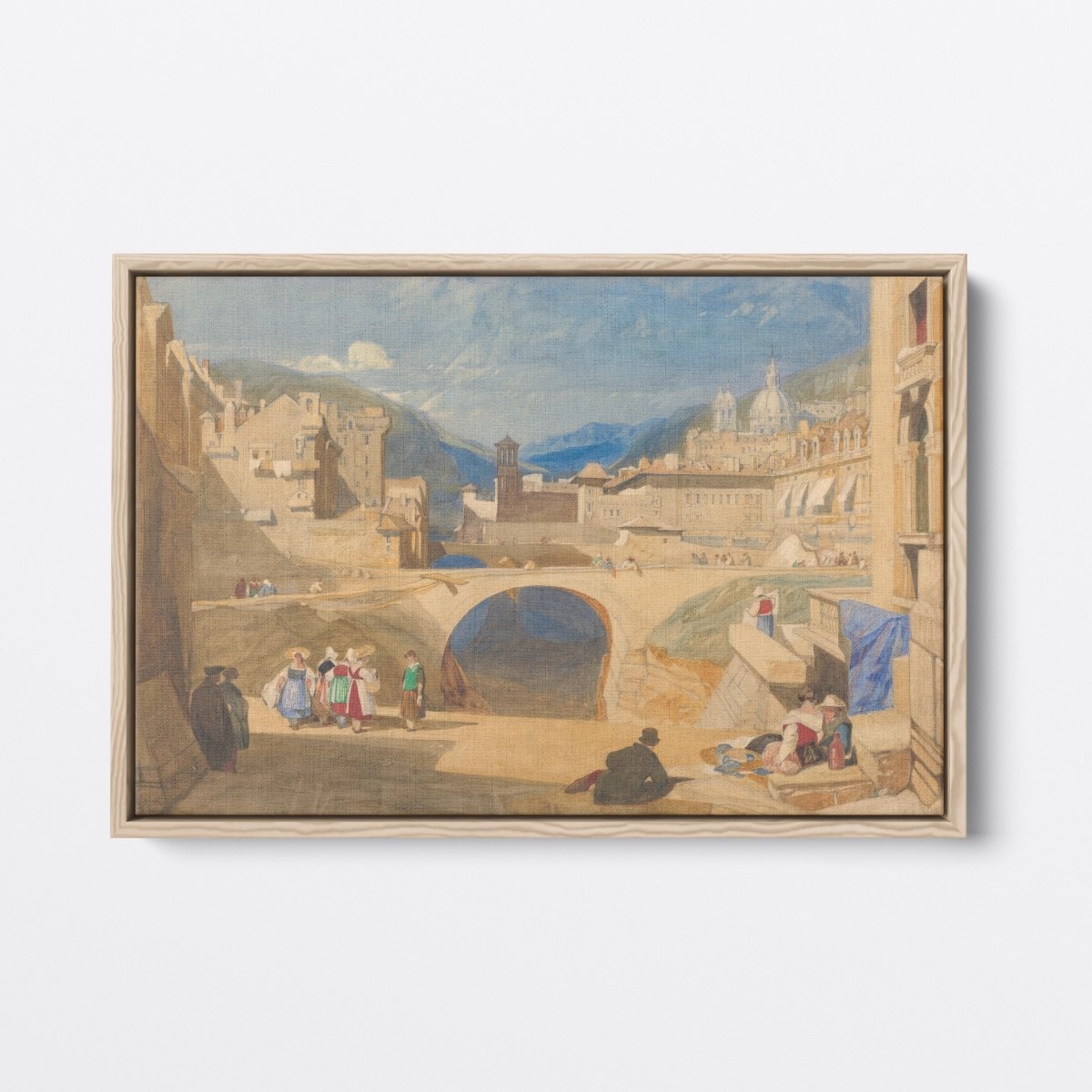 Bridge in a Continental Town | John Cotman | Ave Legato Art Prints