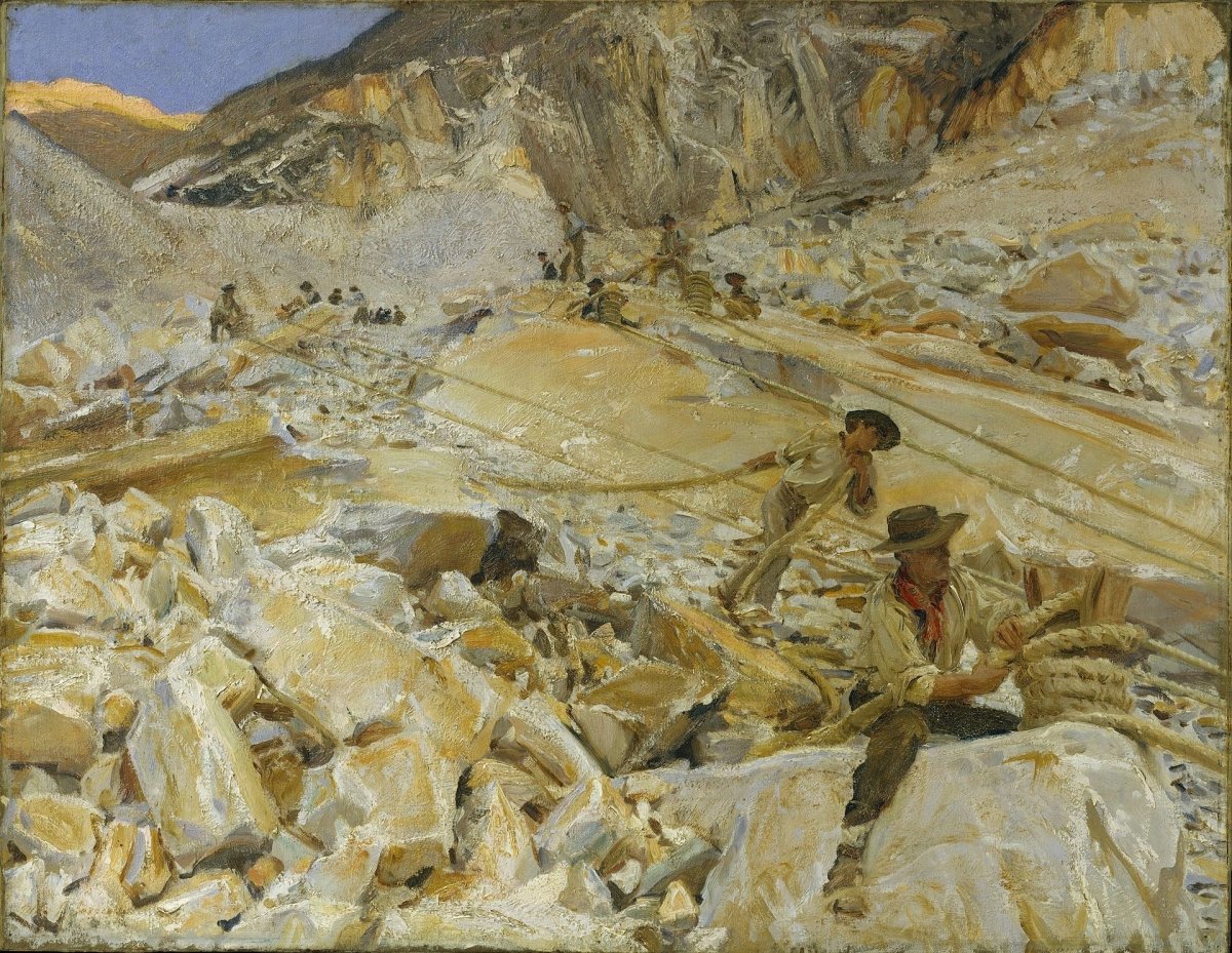 Bringing Down Marble, Sagesteel Quarry | John Sargent | Ave Legato Art Prints