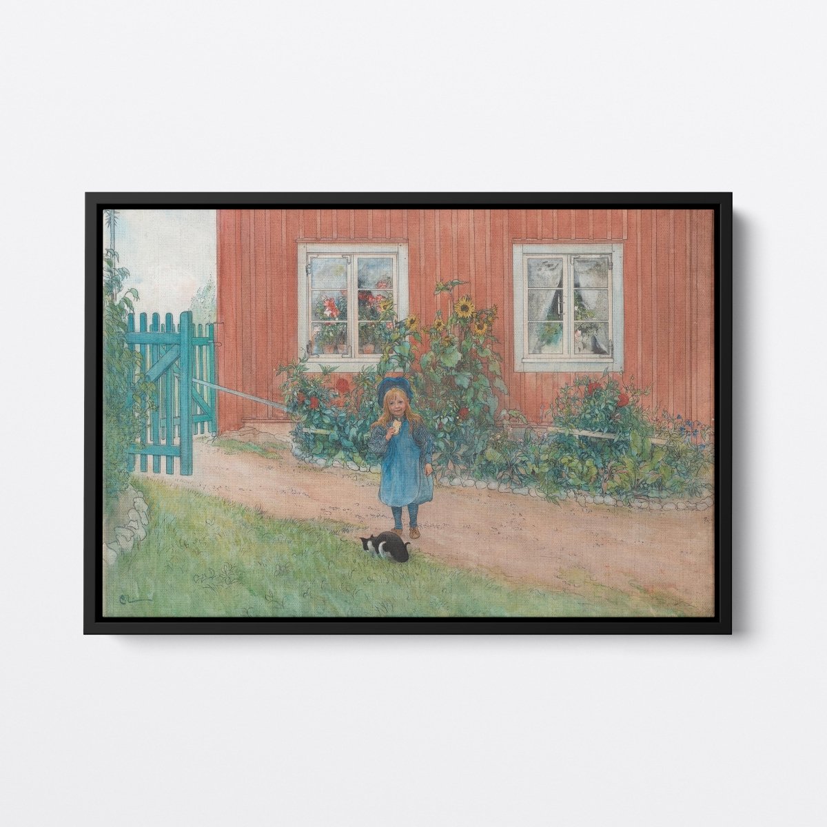 Brita, a Cat, and a Sandwich | Carl Larsson | Ave Legato Art Prints