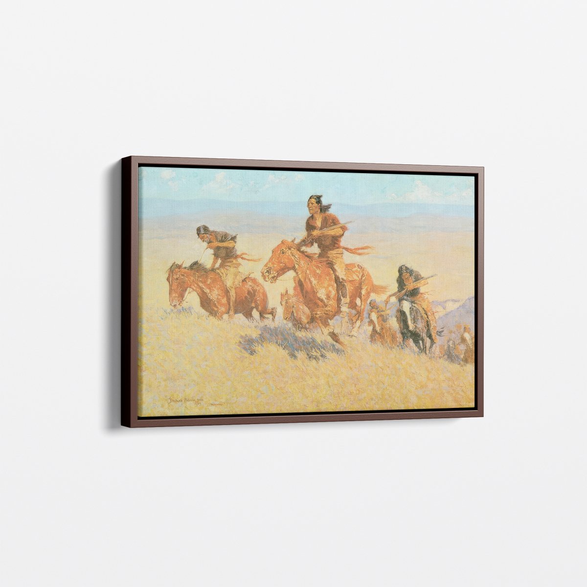 Buffalo Runners | Frederic Remington | Ave Legato Art Prints