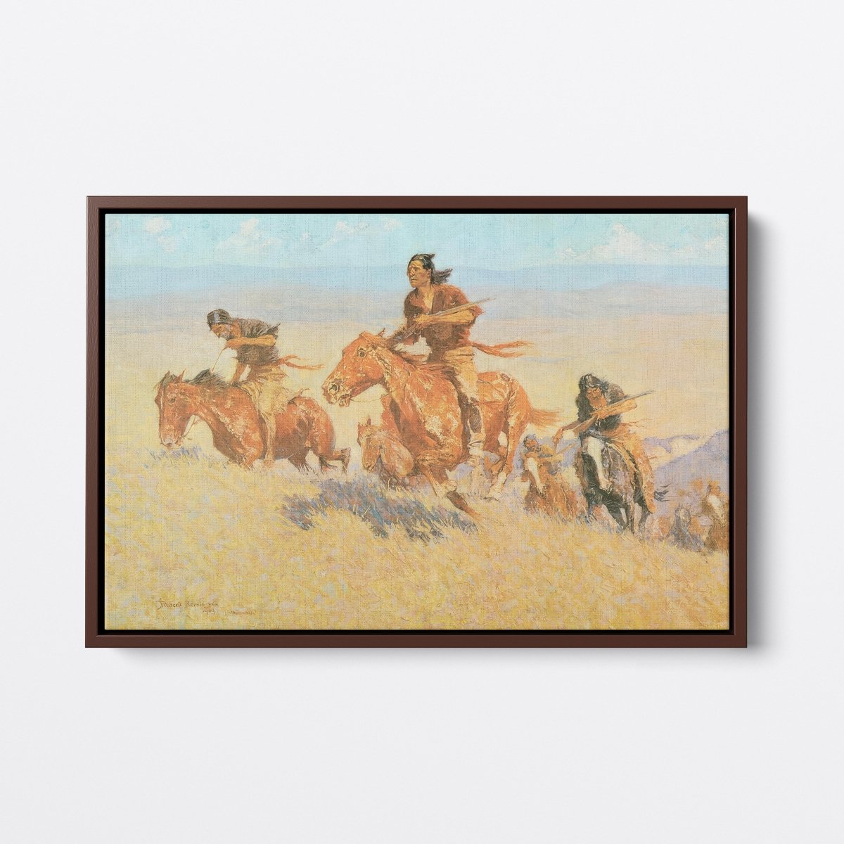 Buffalo Runners | Frederic Remington | Ave Legato Art Prints