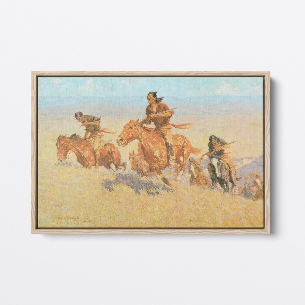 Buffalo Runners | Frederic Remington | Ave Legato Art Prints