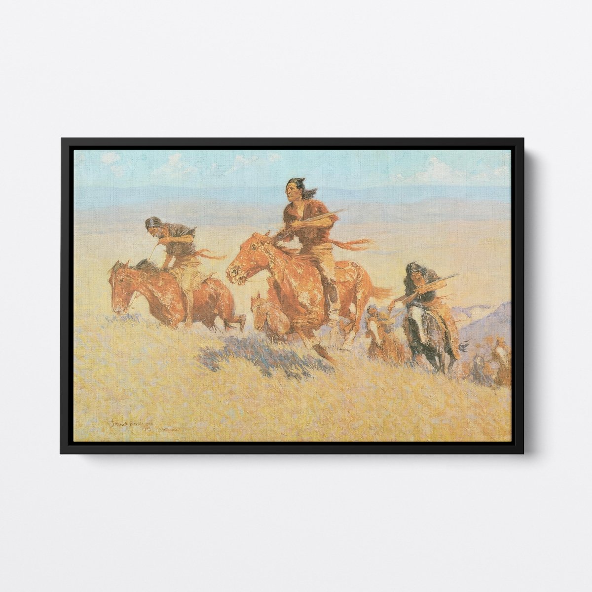 Buffalo Runners | Frederic Remington | Ave Legato Art Prints