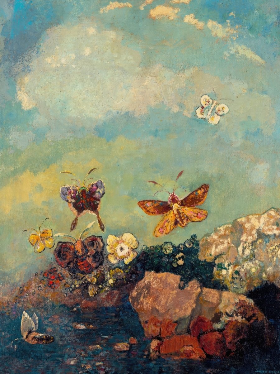 Butterflies | Odilon Redon | Ave Legato Art Prints