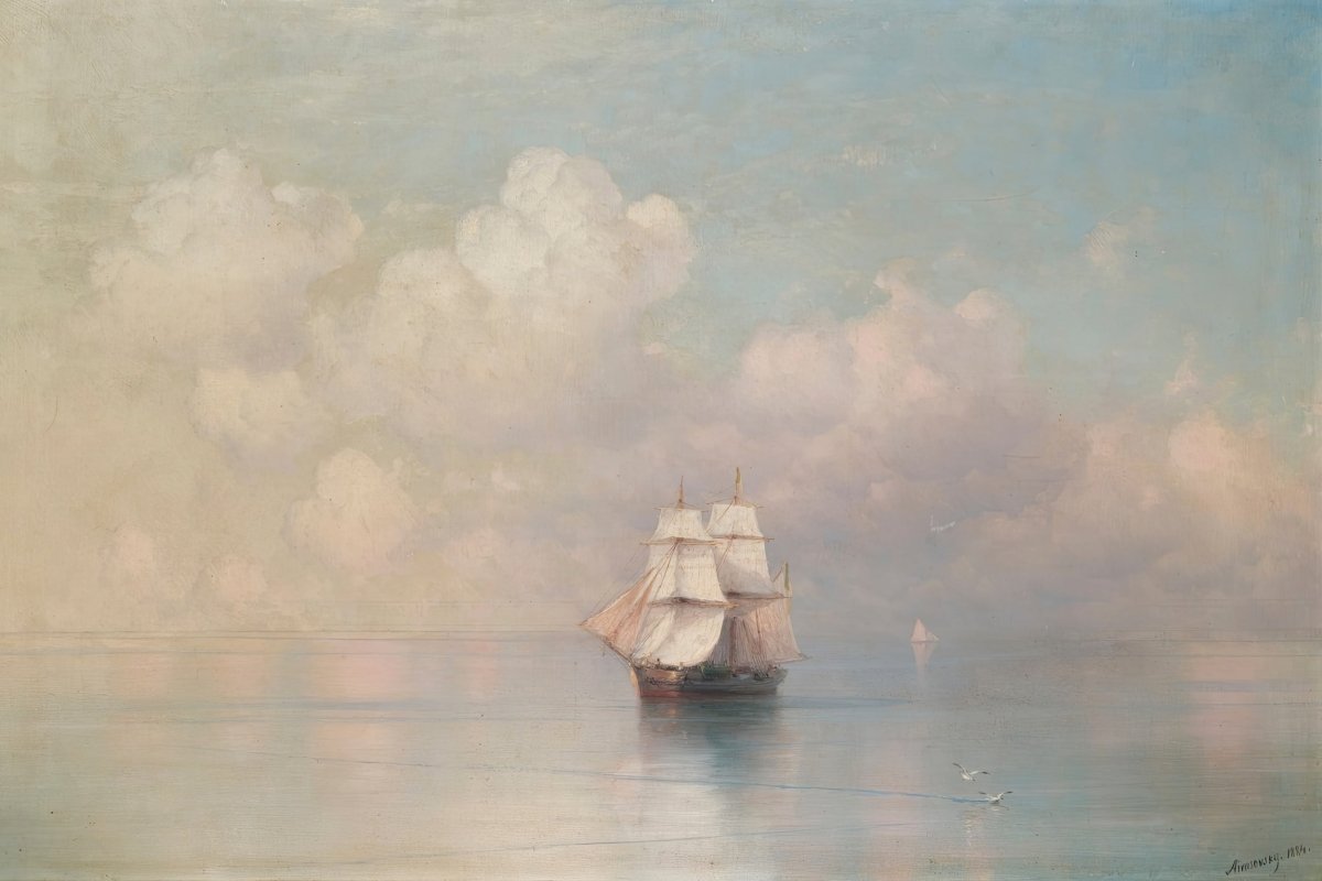 Calm Seas (Aivazovsky) | Ivan Aivazovsky | Ave Legato Art Prints