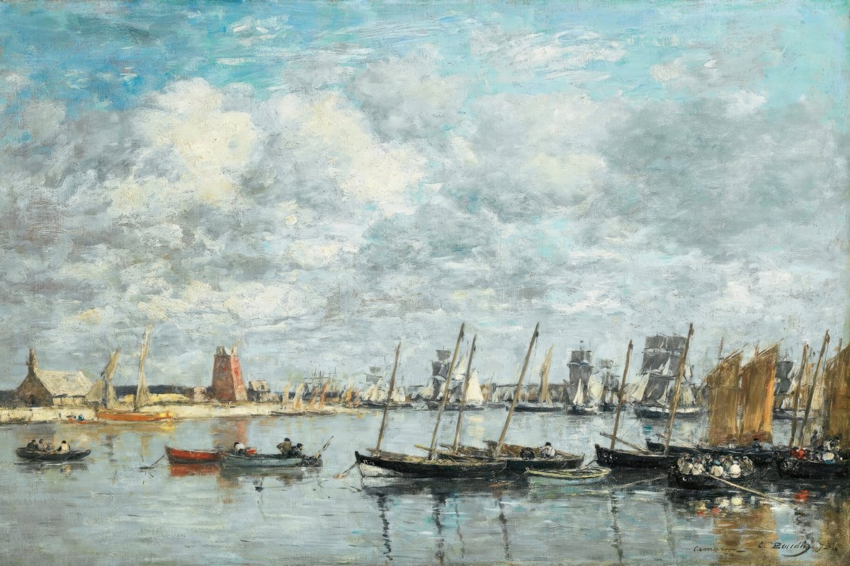 Camaret, The Harbor | Eugène Boudin | Ave Legato Art Prints