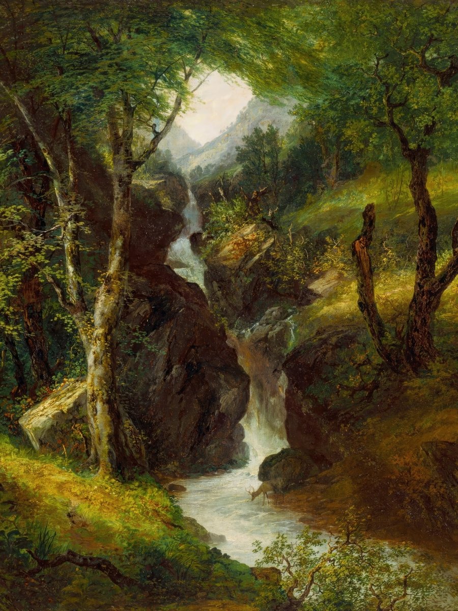 Cascade in the Forest | John Kensett | Ave Legato Art Prints