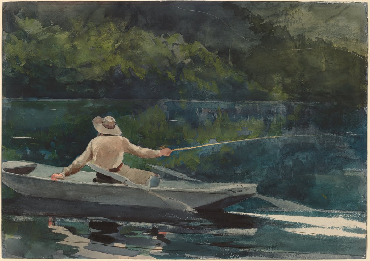 Casting the Rod | Winslow Homer | Ave Legato Art Prints