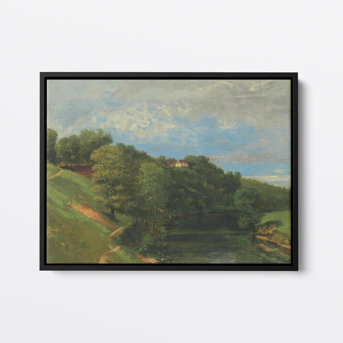 Castle by the River | Gustave Courbet | Ave Legato Art Prints