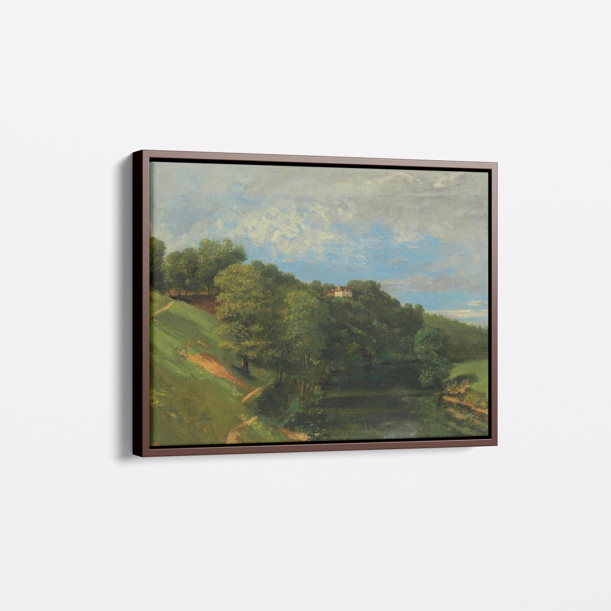 Castle by the River | Gustave Courbet | Ave Legato Art Prints