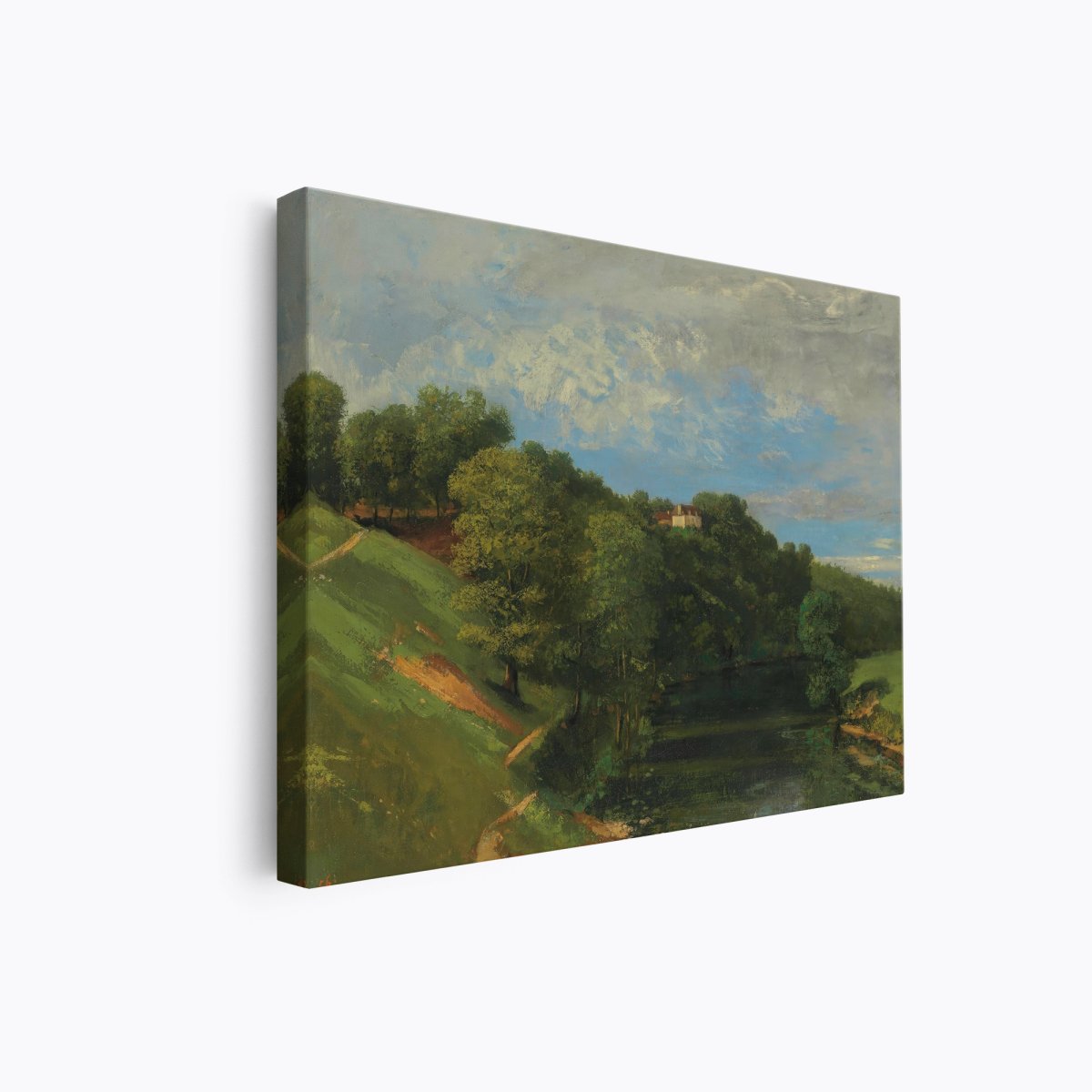 Castle by the River | Gustave Courbet | Ave Legato Art Prints