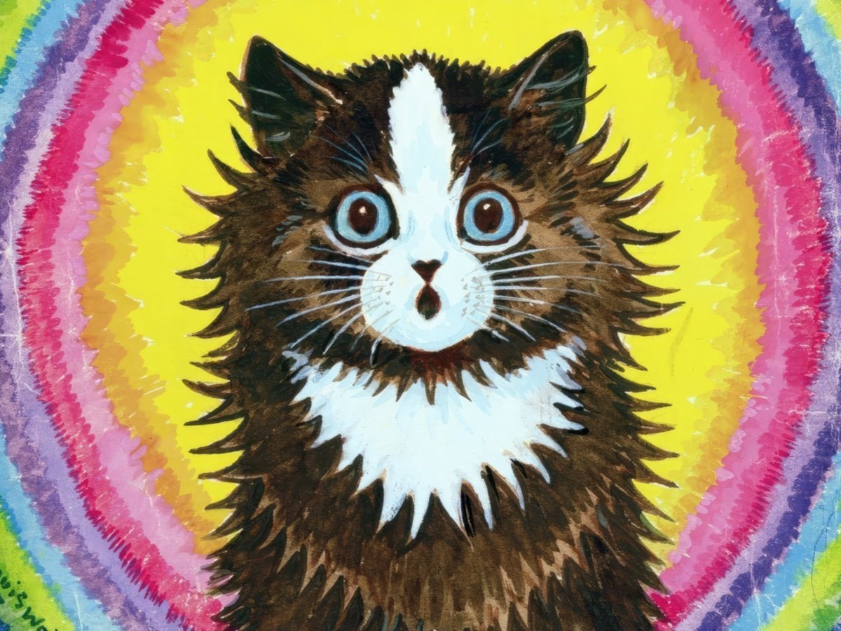 Cat in a Rainbow | Louis Wain | Ave Legato Art Prints