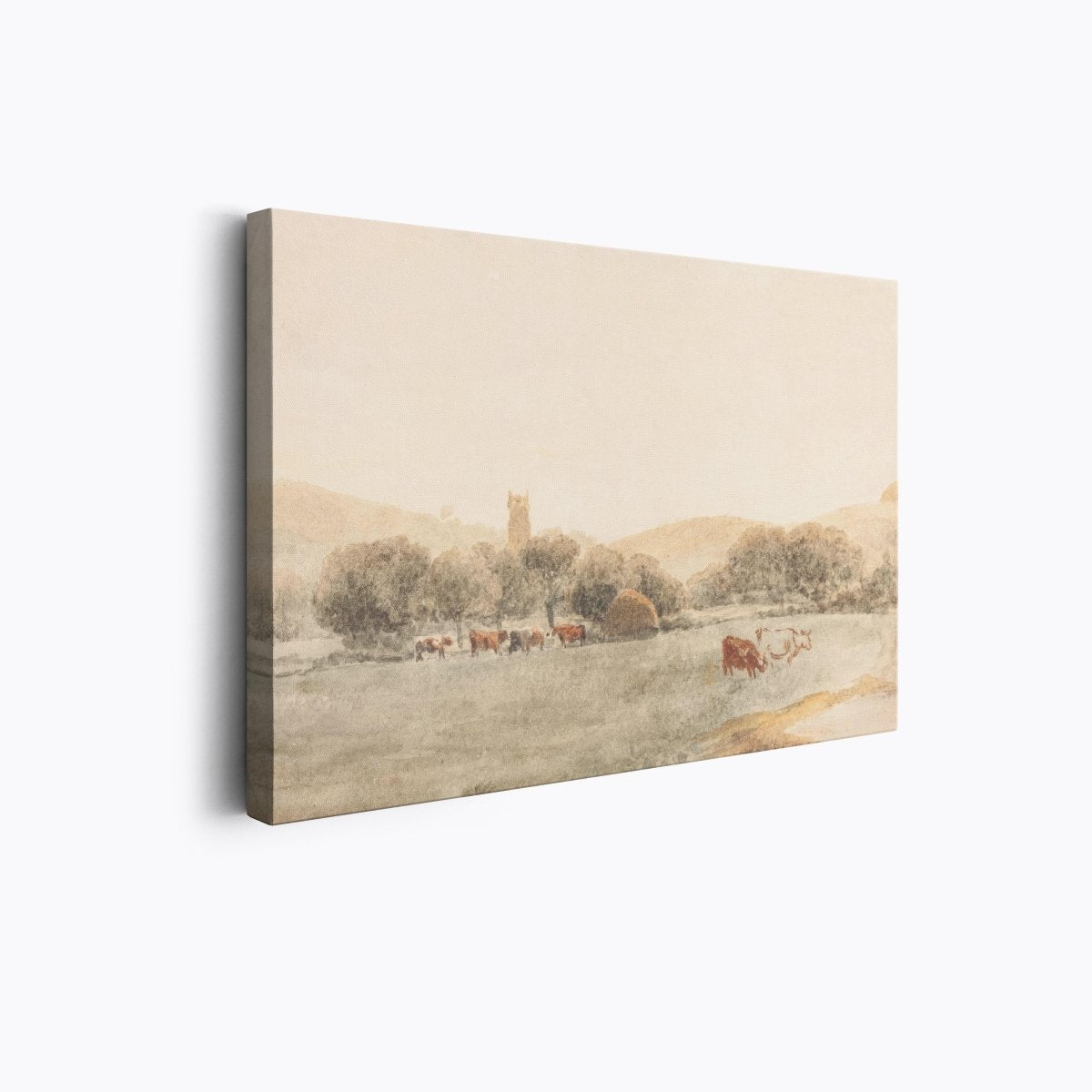 Cattle Near Glastonbury | Peter De Wint | Ave Legato Art Prints