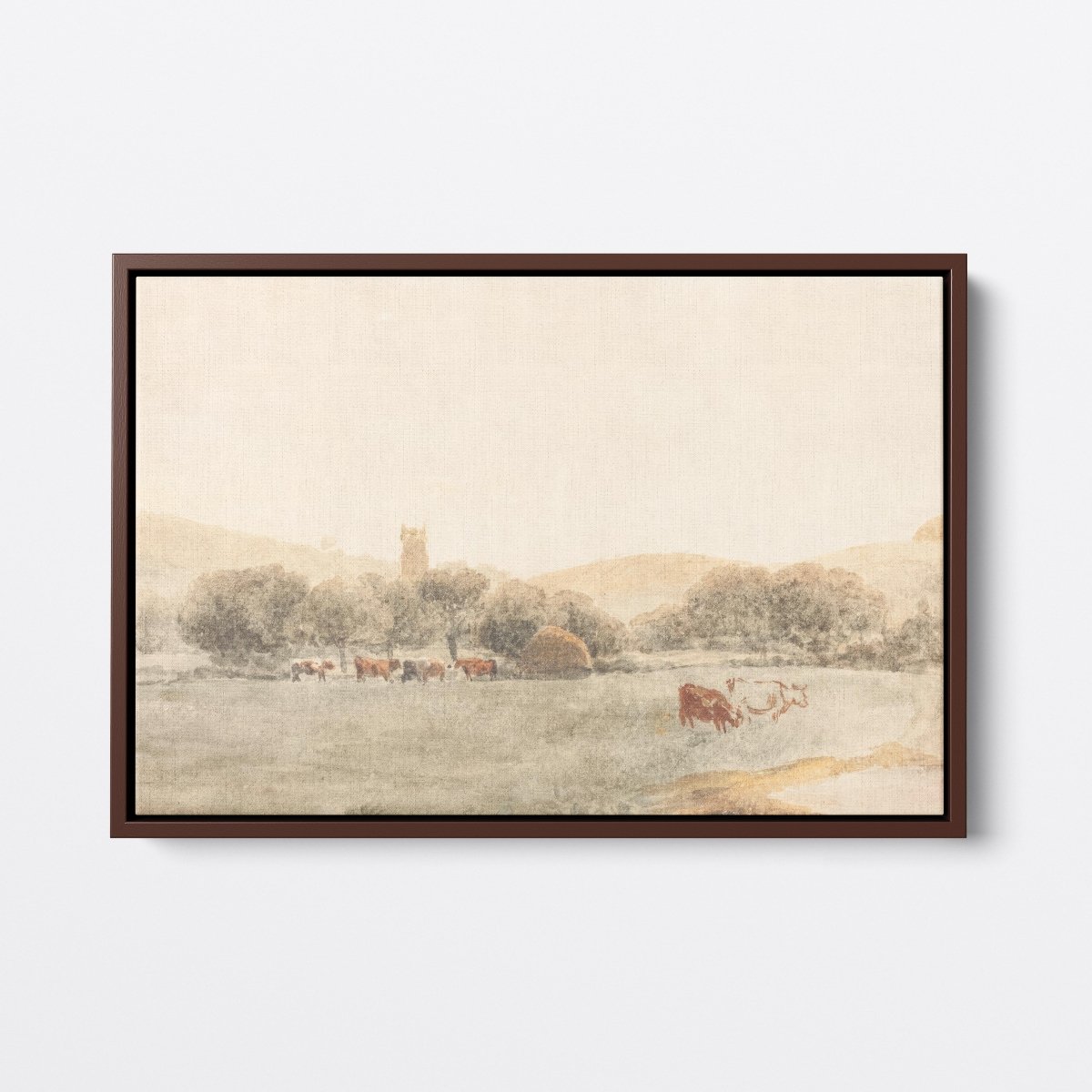 Cattle Near Glastonbury | Peter De Wint | Ave Legato Art Prints