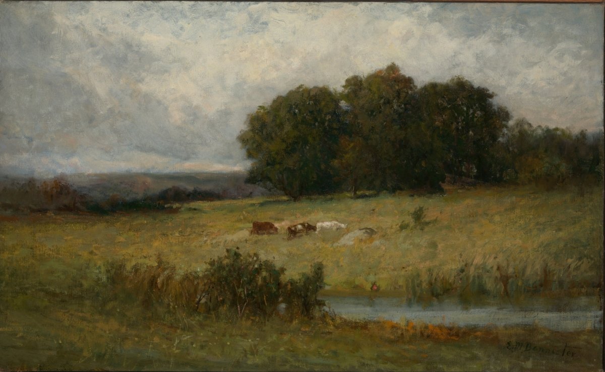 Cattle On the Stream | Edward Bannister | Ave Legato Art Prints