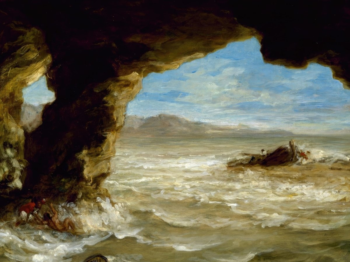 Cavern on the Coast | David Cox | Ave Legato Art Prints