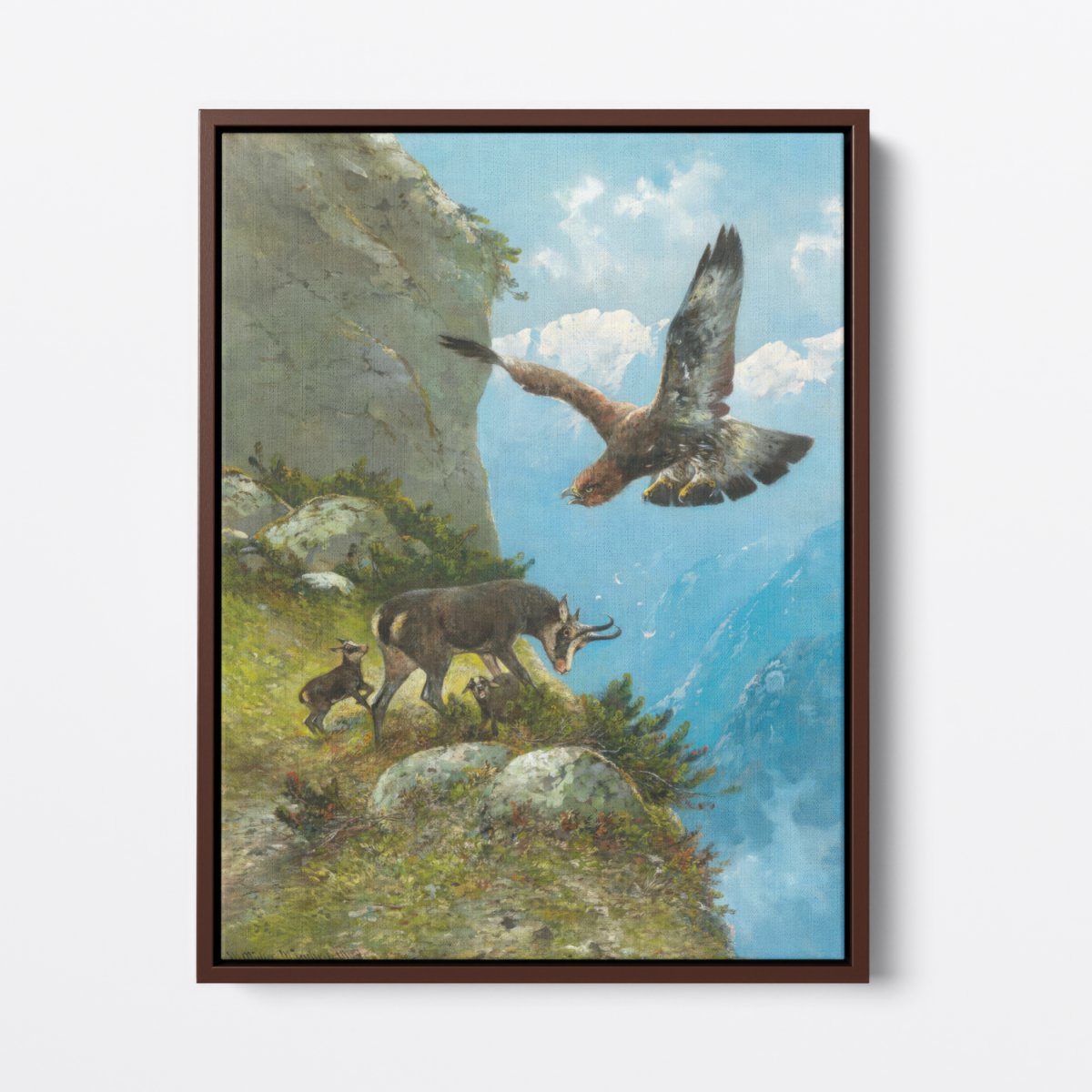 Chamois and Golden Eagle | Moritz Müller | Ave Legato Art Prints