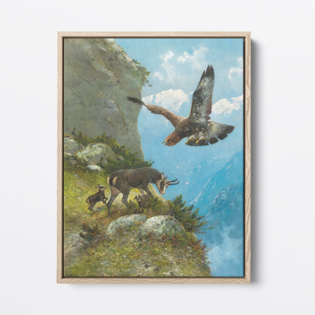 Chamois and Golden Eagle | Moritz Müller | Ave Legato Art Prints