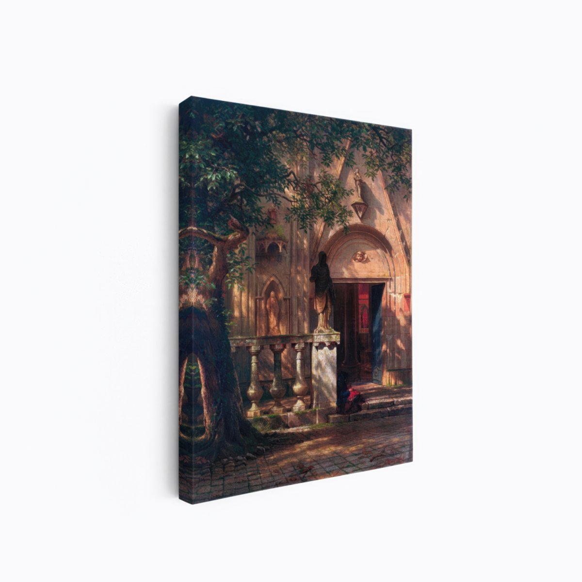 Chapel, Sunlight and Shadow | Albert Bierstadt | Ave Legato Art Prints