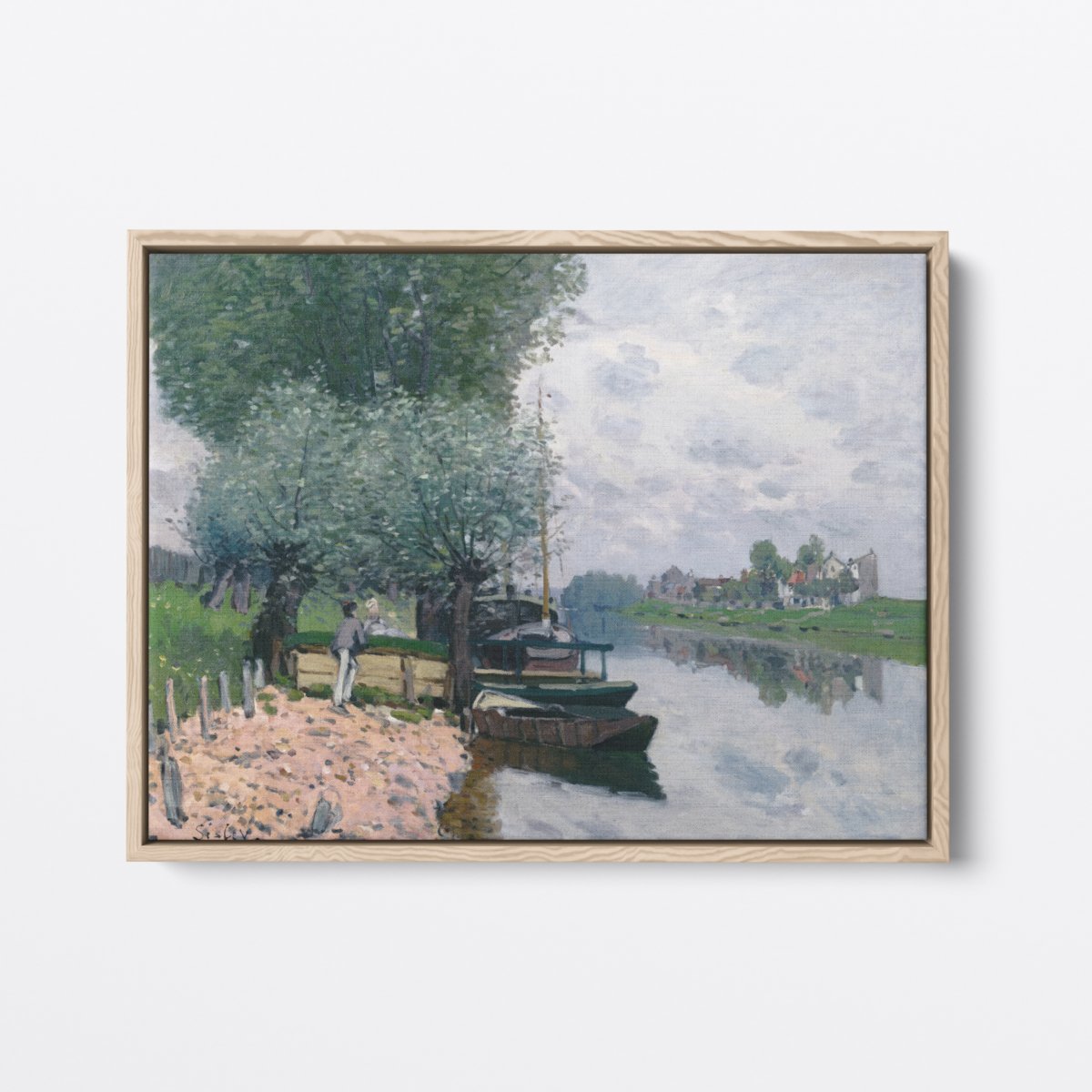 Chatting at the River | Alfred Sisley | Ave Legato Art Prints