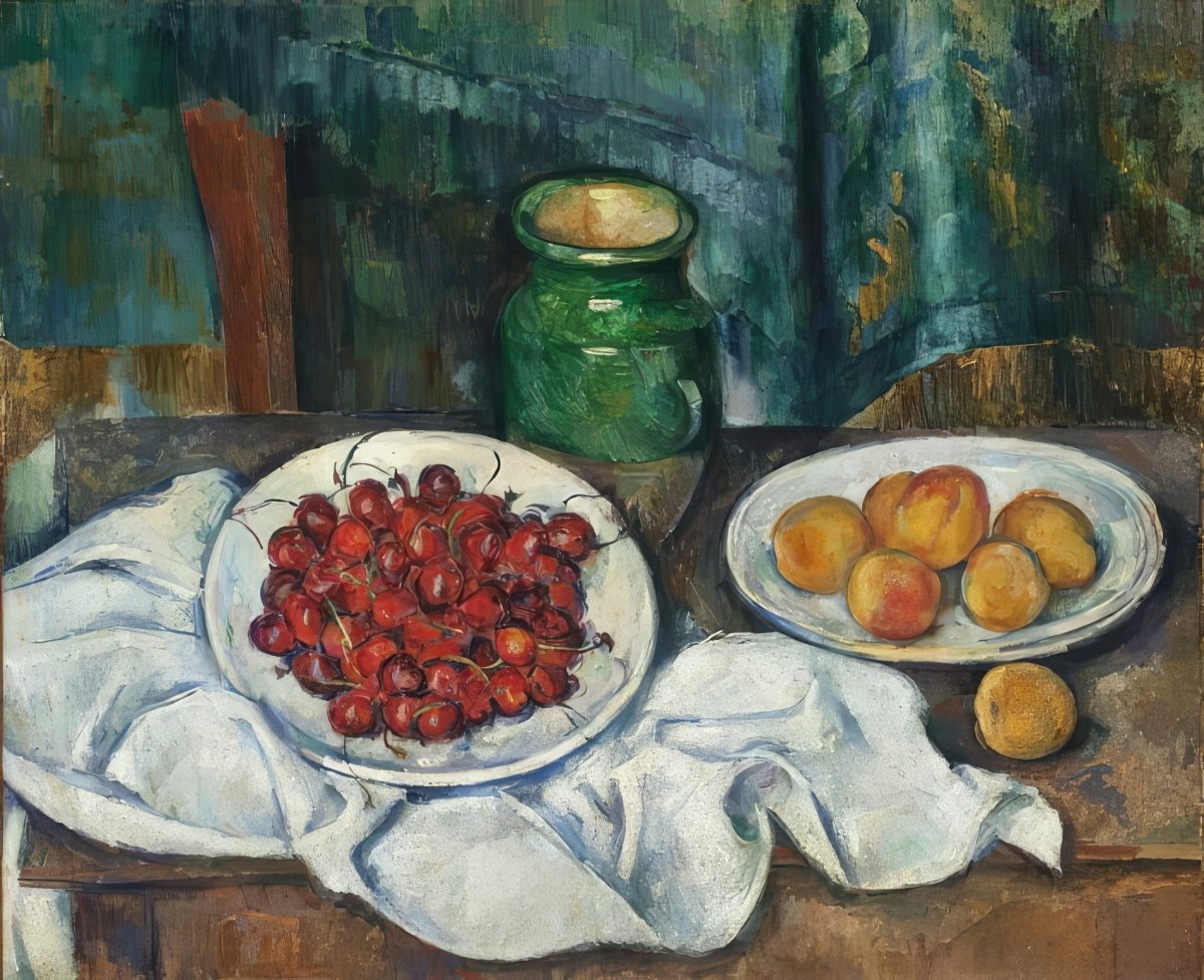 Cherries & Peaches | Paul Cézanne | Ave Legato Art Prints