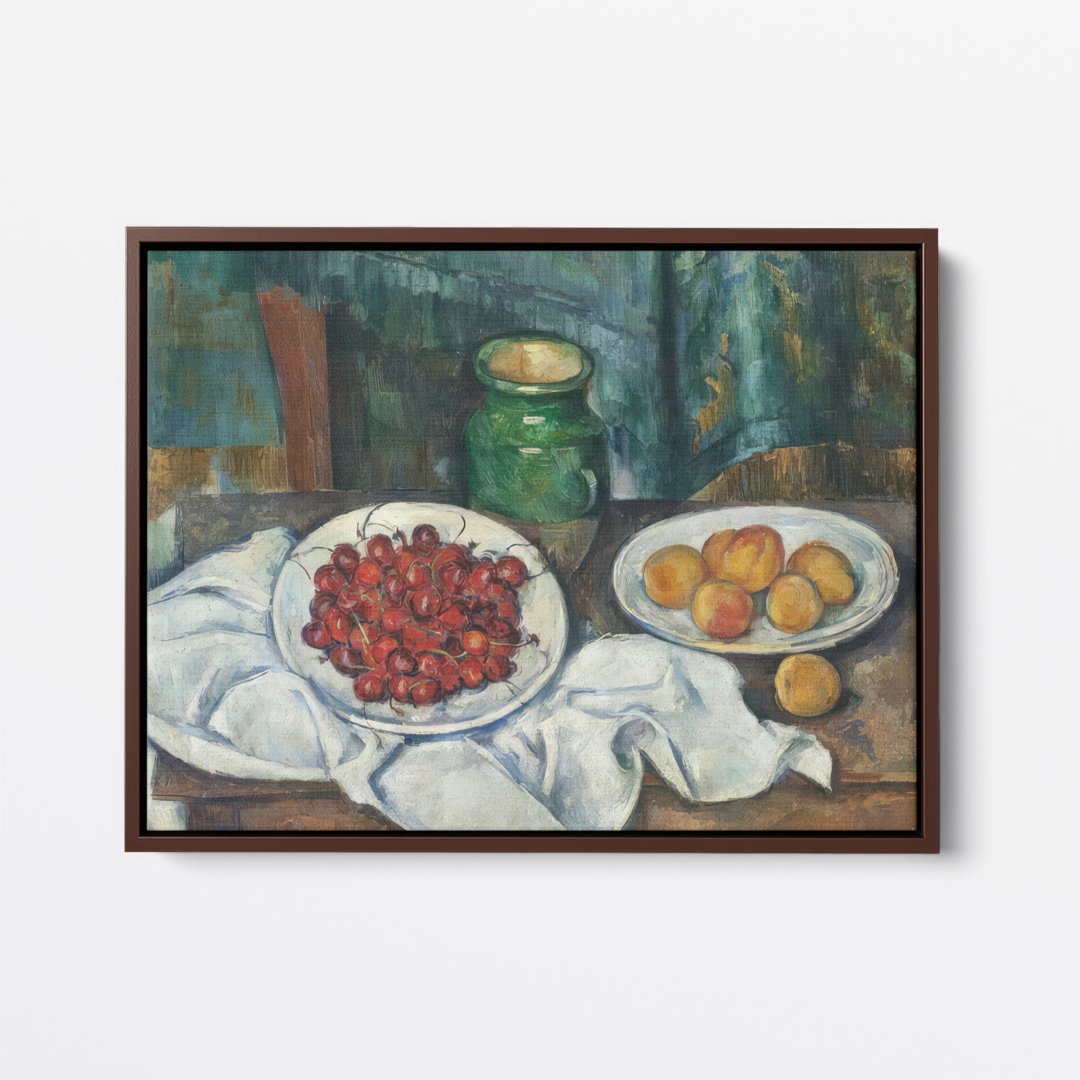 Cherries & Peaches | Paul Cézanne | Ave Legato | Canvas Art Prints | Vintage Artwork