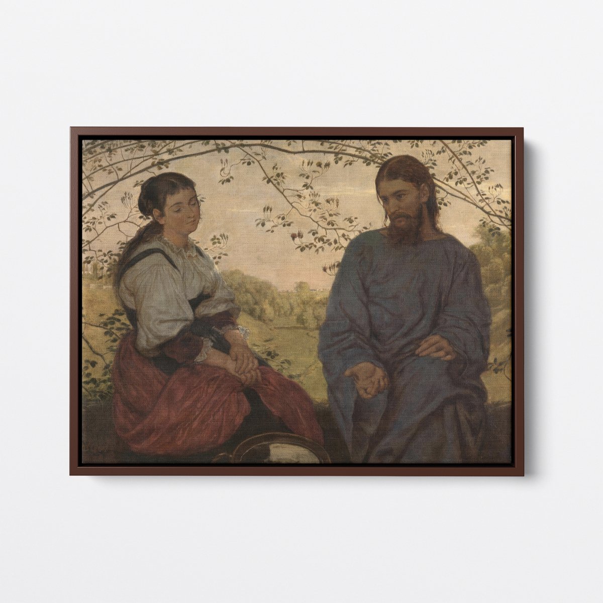 Christ and the Samaritan Woman | Hans Thoma | Ave Legato Art Prints