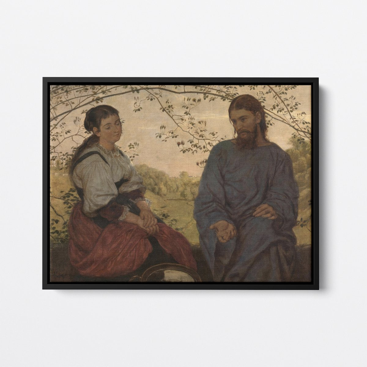 Christ and the Samaritan Woman | Hans Thoma | Ave Legato Art Prints