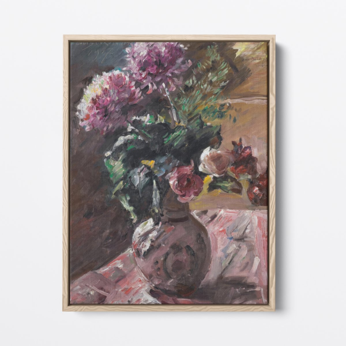 Chrysanthemums and Roses in a Pitcher | Lovis Corinth | Ave Legato Art Prints