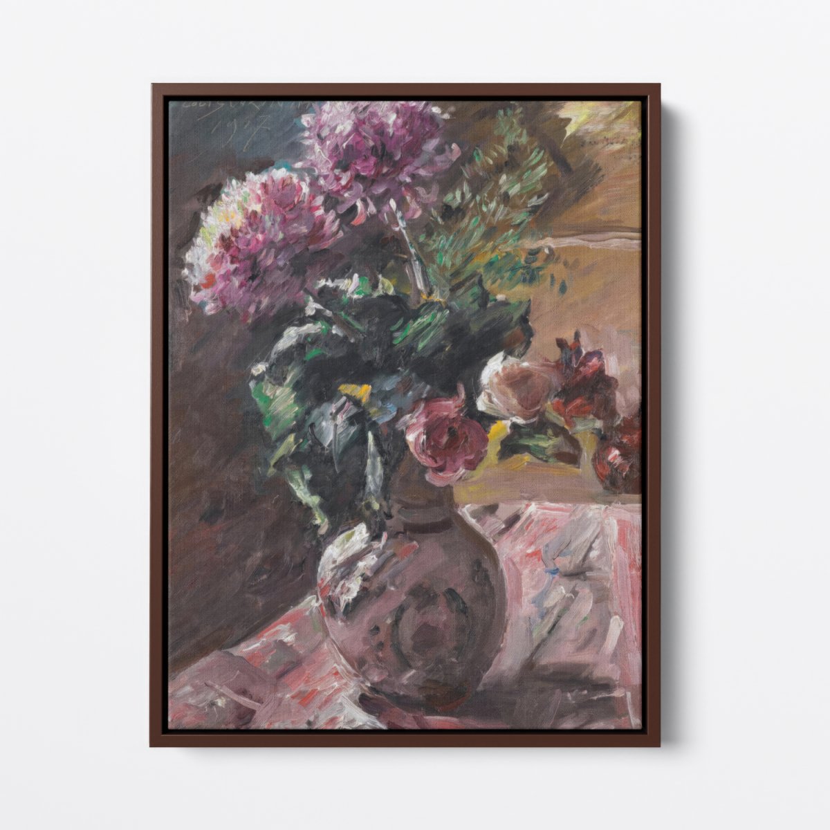 Chrysanthemums and Roses in a Pitcher | Lovis Corinth | Ave Legato Art Prints